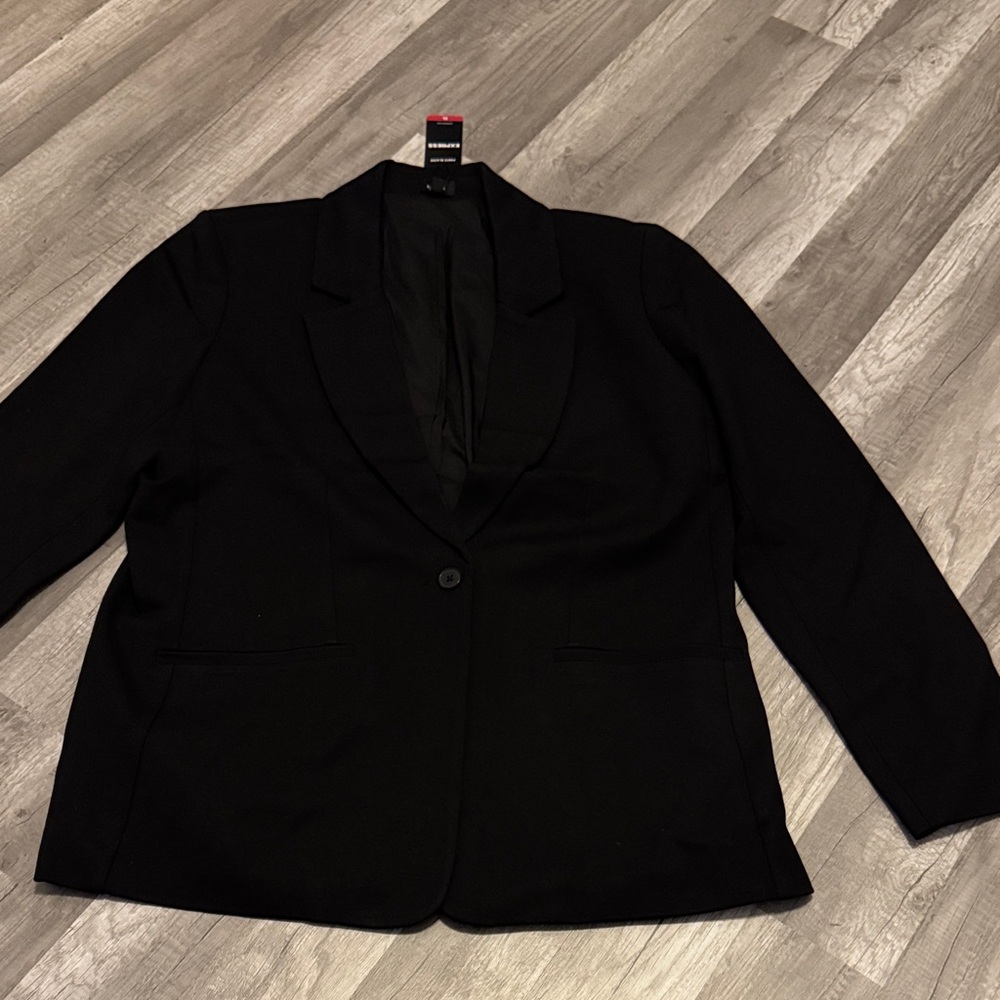 Express Black Women's Single-Button Blazer